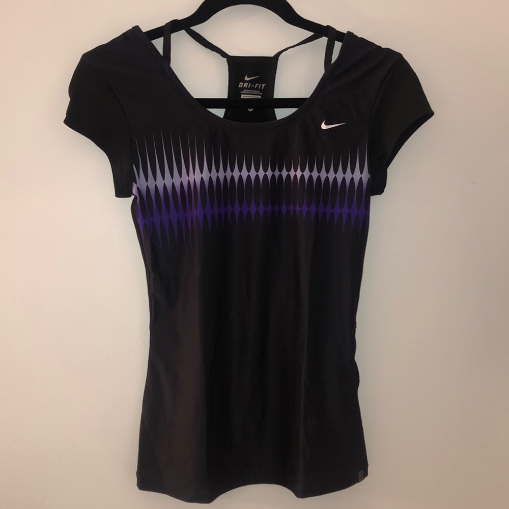 Black nike athletic top